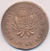 1867. "Honvéd Emlék - Az 1867. évi honvéd egyletek alakításának emlék zálogául / Éljen a haza é...