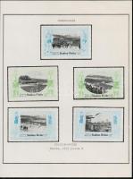 1913 Stadionavatás Berlinben 12 db levélzáró albumlapon