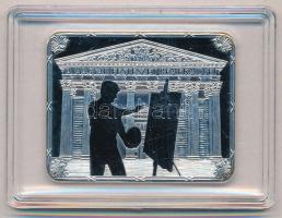 DN "Magyar Festészet Remekei - Than Mór: Újoncozás az 1848 előtti időből, 1861" ezüstözött...