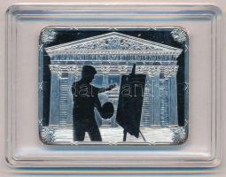 DN "Magyar Festészet Remekei - Székely Bertalan: A koronázás, vázlat, 1867 " ezüstözött Cu...