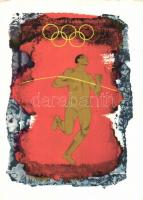 21 db modern olimpia motívumlap / 21 modern Olympic Games motive cards, Summer Olympics, Olympic vil...