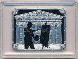 DN "Magyar Festészet Remekei - Benczúr Gyula: Mátyás fogadja a pápa követeit, 1915" ezüstö...