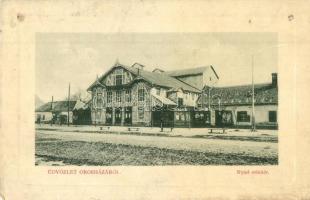 Orosháza, Nyári színkör, Noel Nándor üzlete. W. L. Bp. 1627. (lyuk / pinhole)