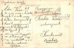 Orosháza, Nyári színkör, Noel Nándor üzlete. W. L. Bp. 1627. (lyuk / pinhole)