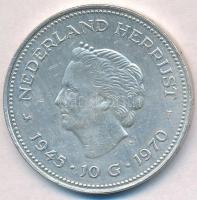 Hollandia 1970. 10G Ag "Julianna" T:2 karc, kis ph.
Netherlands 1970. 10 Gulden Ag "...
