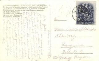 Horvátjárfalu, Jarovce; London-Isztambuli Transzkontinentális út magyar határa, IBUSZ kioszk / borde...