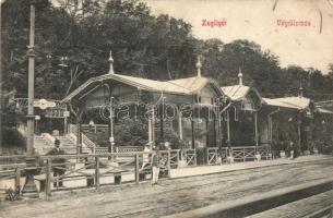 Budapest XII. Zugliget, villamos végállomás, Fáczán nyaraló telep (ázott sarok / wet corner)