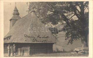 16 db RÉGI felvidéki képeslap fatemplomokkal és népviselettel. Fényképezte Karel Plicka / 16 pre-194...