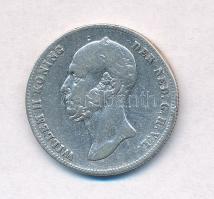 Holland 1848. 1/2G Ag "II. Vilmos" T:2-,3 Netherlands 1848. 1/2 Gulden Ag "Wilhelm II" C:VF,F Krause KM#73.1