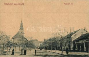 Cegléd, Kossuth tér, Szeleczki, Frohlich üzlete. No. 42. (fa)