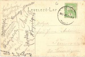 Csongrád, Kossuth tér, templom, üzletek. W. L. 1303. (EK)