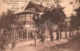 Balatonalmádi, Dr. Illés nyaraló, villa. Özv. Pethe Viktorné kiadása (EK)