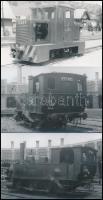 cca 1960-1970 Linzbauer Tamás: Kisvasutak (pl. Balatonfenyves) és mozdonyok, 13 db fotó, némelyik pe...