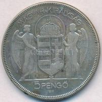 1930. 5P Ag "Horthy jobbra" T:3 
Adamo P8