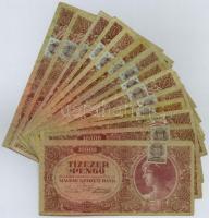 1945. 10.000P (30x) legtöbb MNB bélyeggel T:III