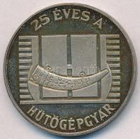 1977. 25 éves a hűtőgépgyár / 1952-1977 Jászberény peremén jelzett Ag emlékérem (42,93g/0.835/42,5mm) T:1- eredetileg PP, patina