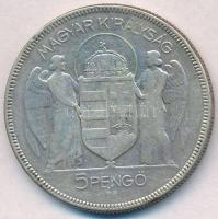 1930. 5P Ag "Horthy jobbra" T:3 ph.
Adamo P8