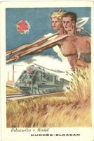 3 db főleg RÉGI reklám motívumlap / 3 mostly pre-1945 advertisement motive postcards