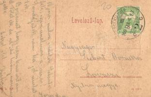 Érsekújvár, Nové Zámky; Kossuth Lajos szobor, üzletek, bútor raktár. W. L. 423. / statue, shops, fur...