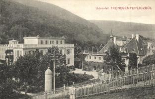 Trencsénteplic, Trencianske Teplice; nyaralók / villas