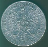 Lengyelország 1932. 10Zl Ag T:3+