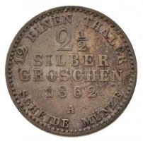 Német Államok/Poroszország 1862A 2 1/2gr Ag "I. Vilmos" T:2,2-
German States/Prussia 1862...