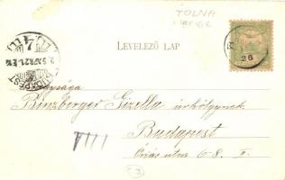 Báta, utcakép templommal  (EK)