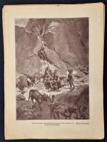 cca 1916 41 db I. világháborús harci jeleneteket ábrázoló nyomat. Az Érdekes Újság mozgalmas képei. ...