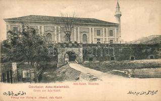 Ada Kaleh, Moschee. Verlag von Hairy und Ahmed / Mecset, kapu / Mosque, gate (EK)
