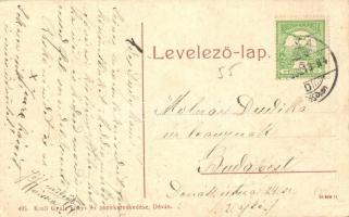 Déva, Deva; Központi szálloda, Sarkadi Viktor étterem és kávéház. 495. Kroll Gyula kiadása / Hotel C...