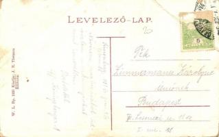 Oravicabánya, Oravita; Pályaudvar, Vasútállomás, MÁV vagonok, vasutasok. W. L. Bp. 1220. Kiadja J. E...