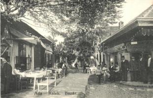 Ada Kaleh, Török bazár, üzletek, kávéház / Turkish bazaar, shops, café (EK)