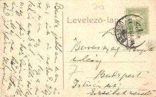 Brassó, Kronstadt, Brasov; Kolostor utca, üzletek, kávéház, étterem. No. 111. / Klostergasse / stree...