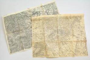 cca 1910 Pistnyán, Priboj 2 db katonai térkép / military maps