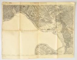 cca 1910 Orsova környéke katonai térkép / military maps