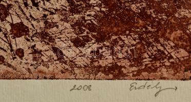 Erdélyi jelzéssel: Illusztráció 2008, repesztés, papír, 15,5×26,5 cm