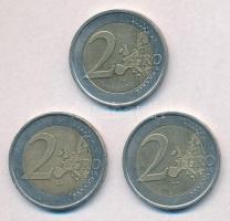 2000-2002. 2E (3xklf) Franciaország, Hollandia, Németország T:2 2000-2002. 2 Euro (3xdiff) France, Netherlands, Germany C:XF