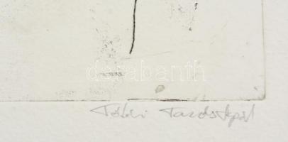 Olvashatatlan jelzéssel: Ölelés, lágyalap, papír, 28,5×20,5 cm