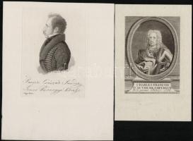 20 db különféle rézmetszet, közte a Magyar Pantheon sorozatból is, papír, jelzettek, különböző méret...