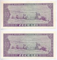 Románia 1966. 10L (2x) sorszámkövetők T:I-,II
Romania 1966. 10 Lei (2x) sequential serials C:AU,XF