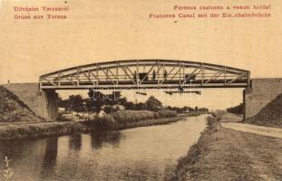 Torzsa, Savino Selo; Ferenc csatorna, Vasúti híd. W. L. 2018. / Franzens Canal mit der Eisenbahnbrücke / canal, railway bridge