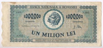 Románia 1947. 1.000.000L T:III  Romania 1947. 1.000.000 Lei C:F