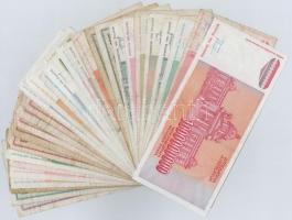 Jugoszlávia 1968-1993. 31db-os bankjegy tétel T:III,III-
Yugoslavia 1968-1993. 31pcs of banknotes C...