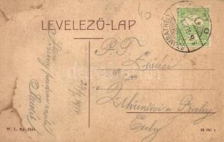 Szombathely, Víztorony, kerékpár, padon ülő hölgyek. W. L. Bp. 5544.  (EB)