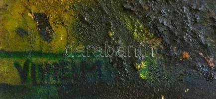 Vilhelm jelzéssel: Kompozíció. Vegyes technika, karton, 38×27 cm