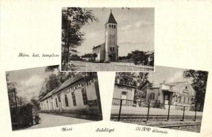 Sződliget, Római katolikus templom, Mozi, MÁV vasútállomás