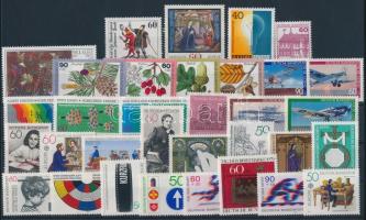 33 diff stamps, issues of the entire year, 33 klf bélyeg, a teljes évfolyam kiadásai