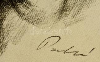 Patkó jelzéssel: 3 db vázlat rajz, ceruza, papír, 29×20-32×24 cm