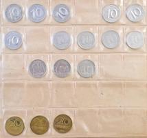 216db-os vegyes német fémpénz tétel albumba rendezve, benne Német Birodalom, Német Harmadik Birodalo...