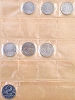 216db-os vegyes német fémpénz tétel albumba rendezve, benne Német Birodalom, Német Harmadik Birodalo...